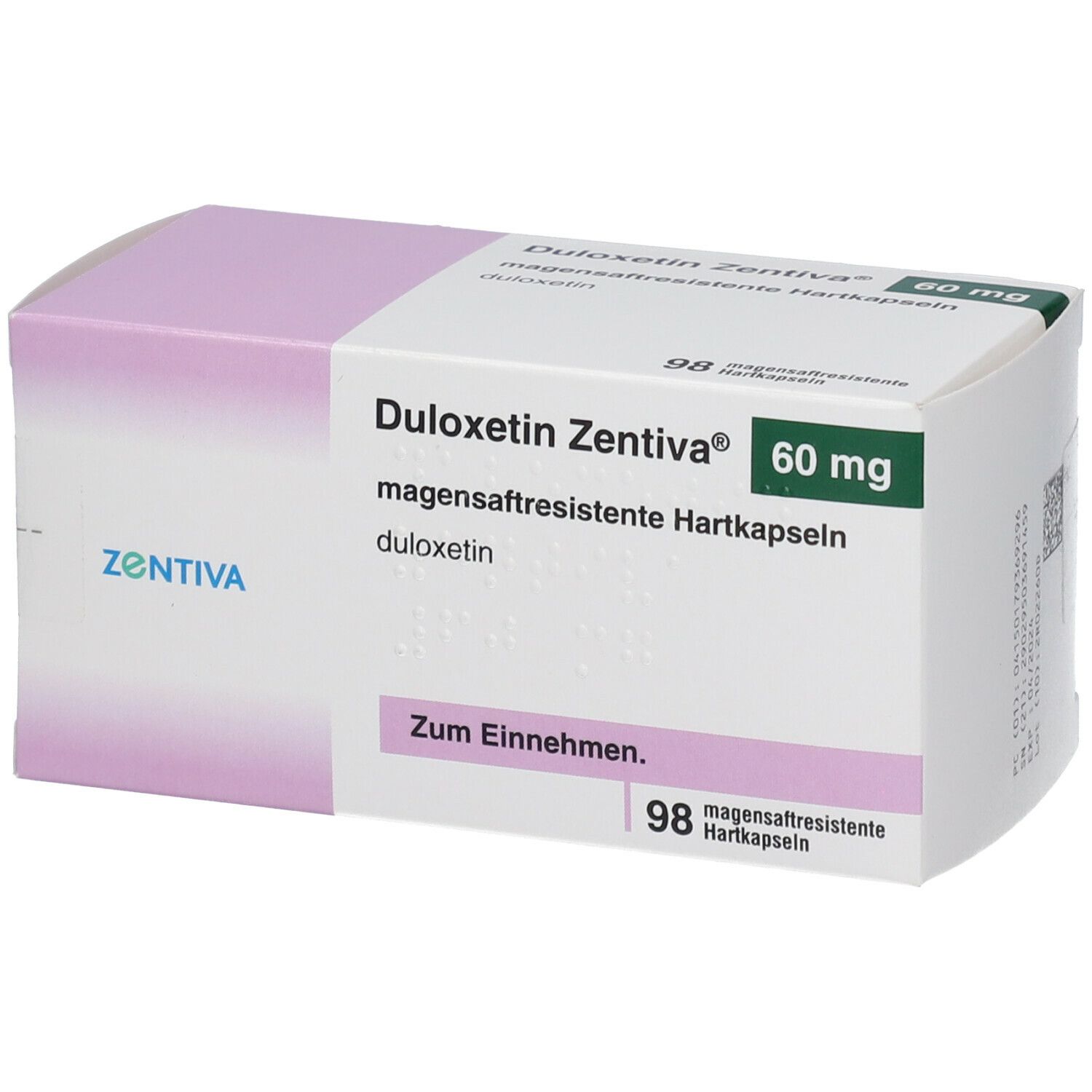 DULOXETIN Zentiva 60 Mg Magensaftres Hartkapseln 98 St Mit Dem E Rezept