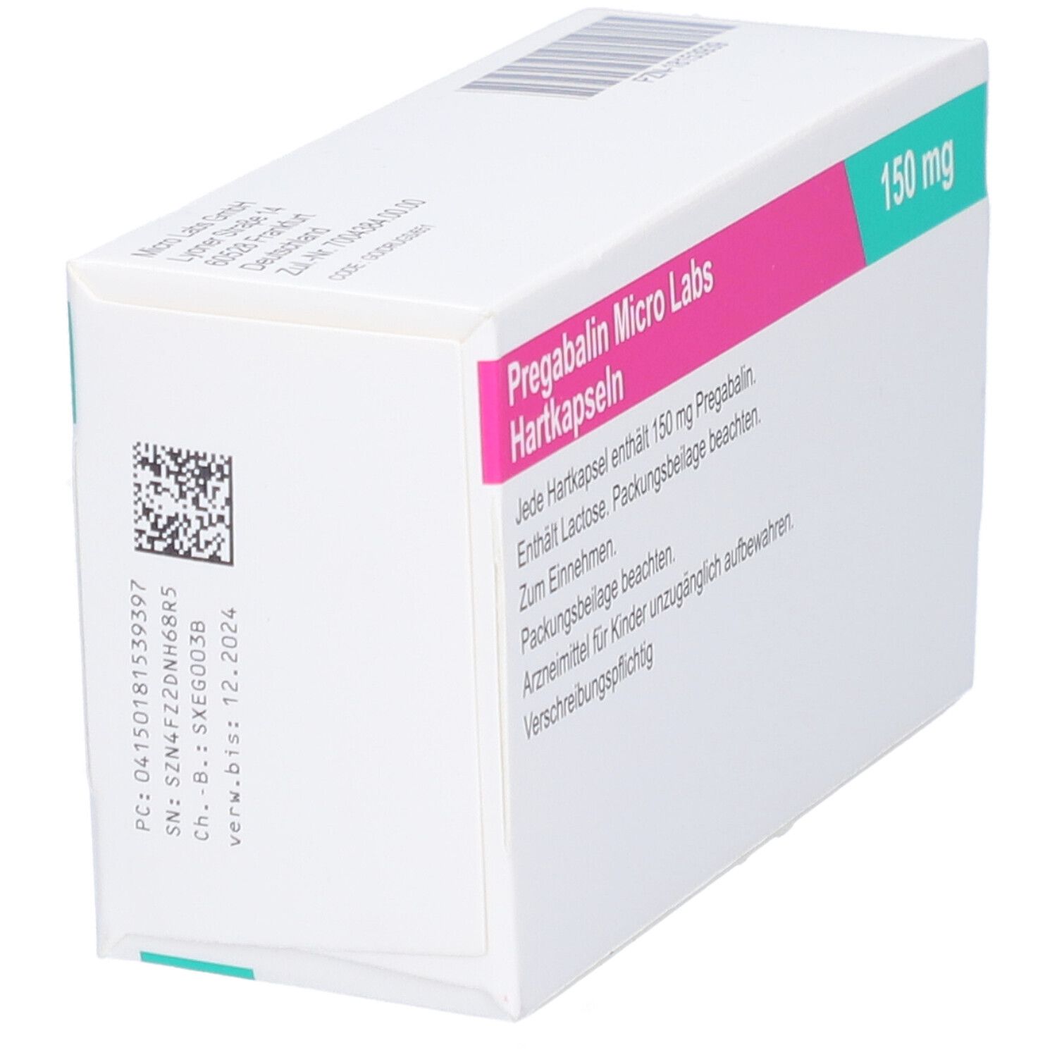 Pregabalin Micro Labs Mg Hartkapseln St Mit Dem E Rezept Kaufen