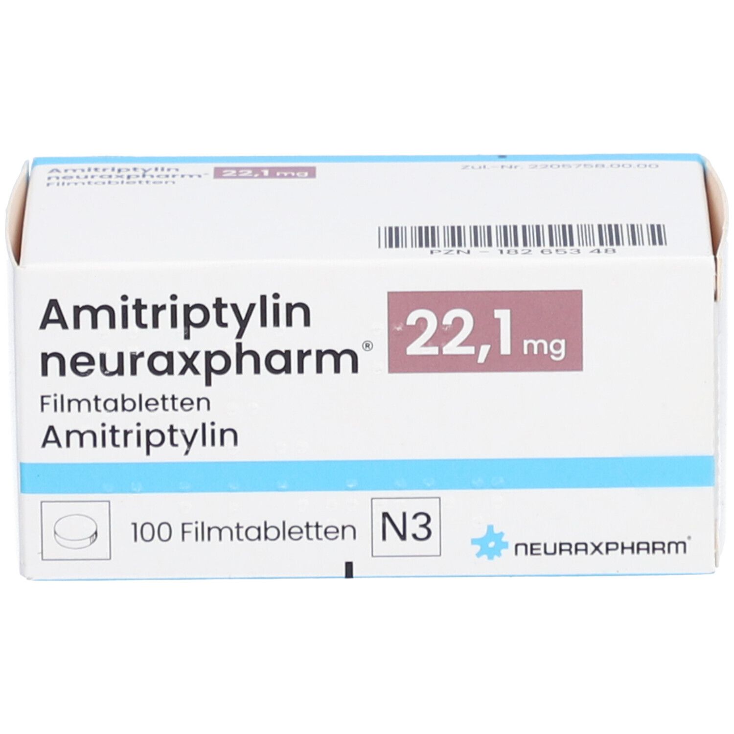 AMITRIPTYLIN Neuraxpharm 22 1 Mg Filmtabletten 100 St Mit Dem E Rezept