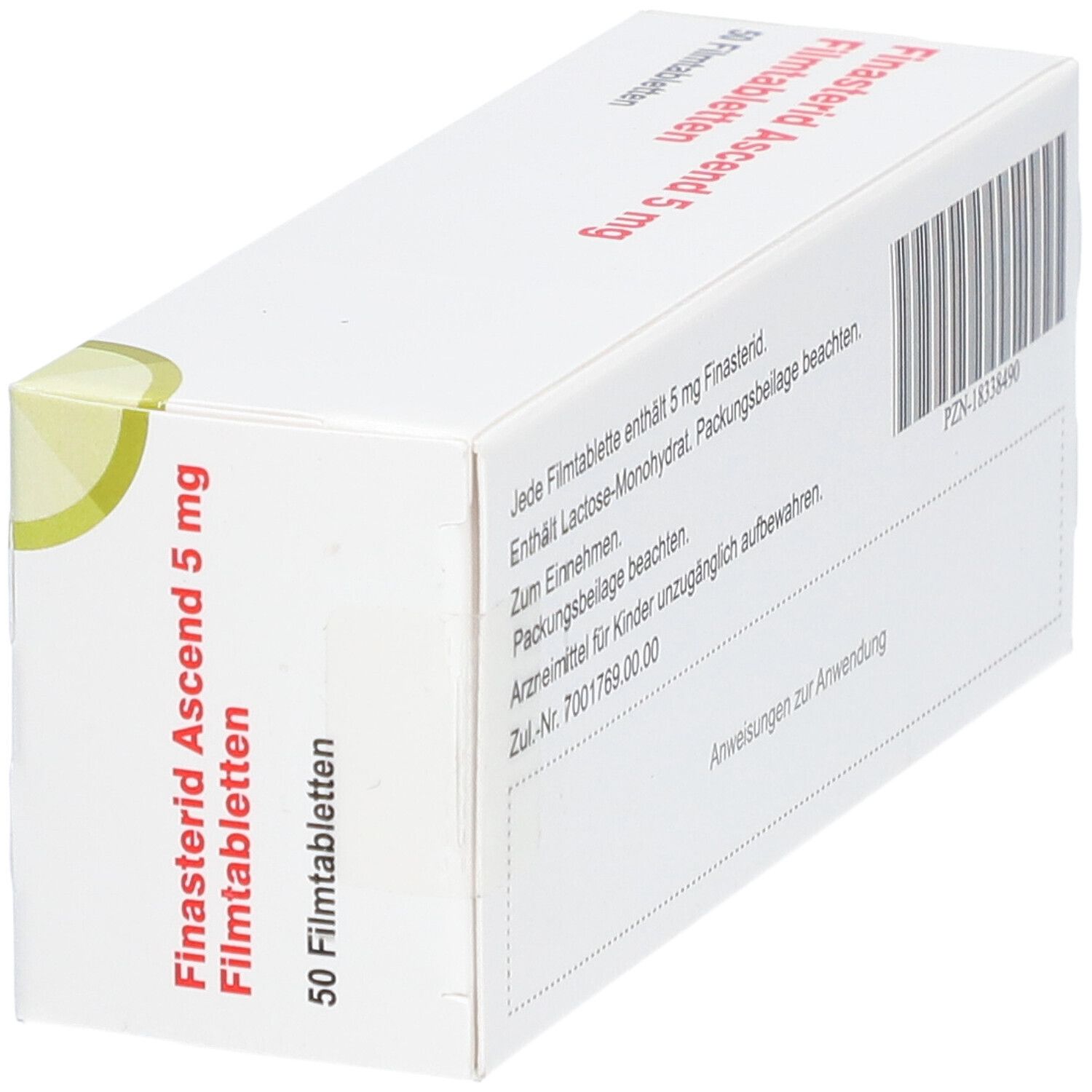 FINASTERID Ascend 5 Mg Filmtabletten 50 St Mit Dem E Rezept Kaufen