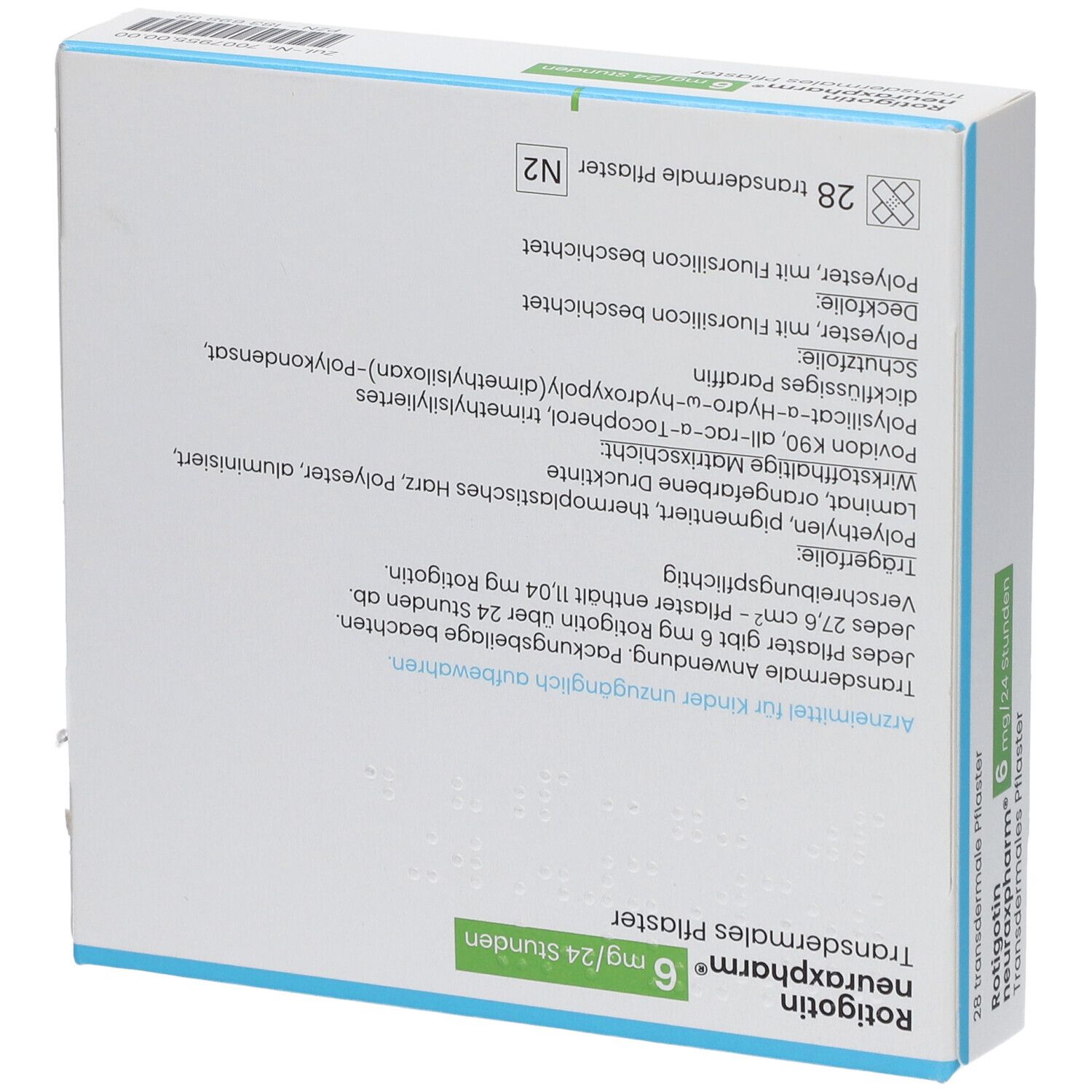 Rotigotin Neuraxpharm Mg H Transderm Pflaster St Mit Dem E