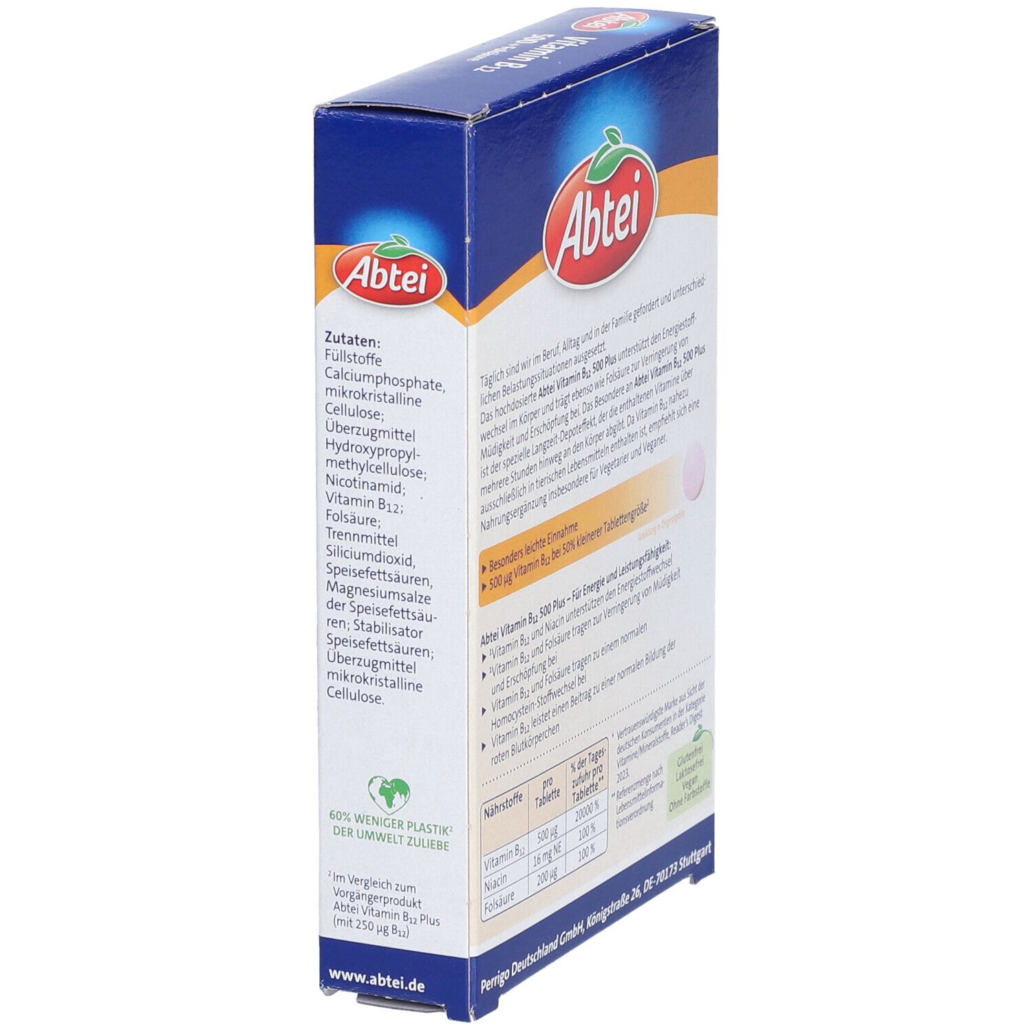 Abtei Vitamin B12 500 Folsäure Mini Tabletten 30 St Shop Apotheke