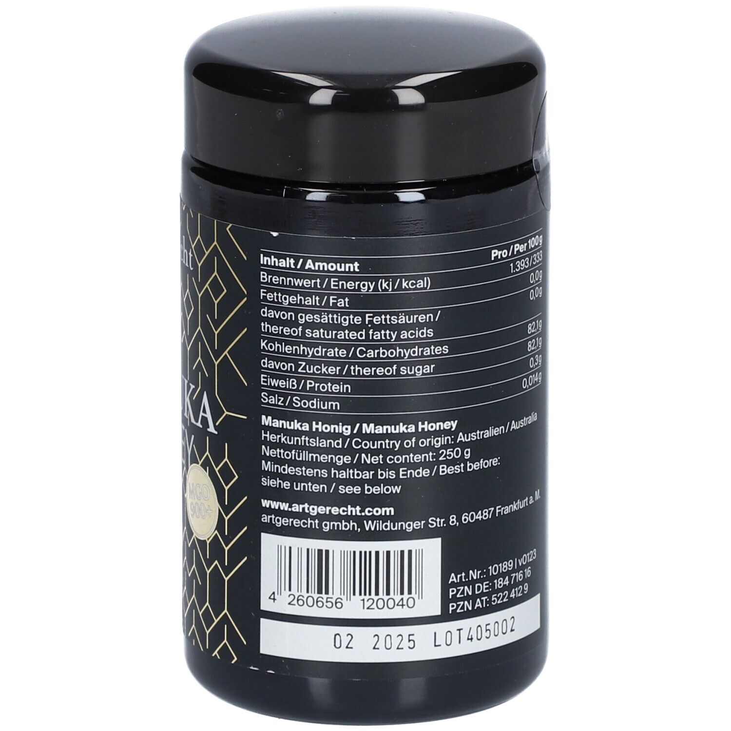 Art Gerecht Manuka Honig MGO 900 250 G Shop Apotheke