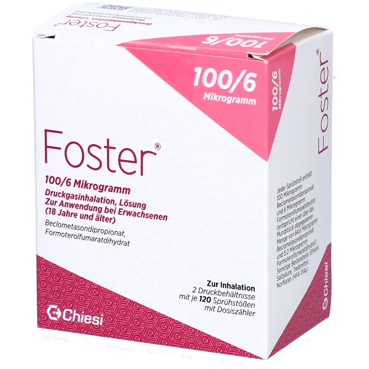 FOSTER 100 6 µg 120 Hub Dosieraerosol 2 St mit dem E Rezept kaufen