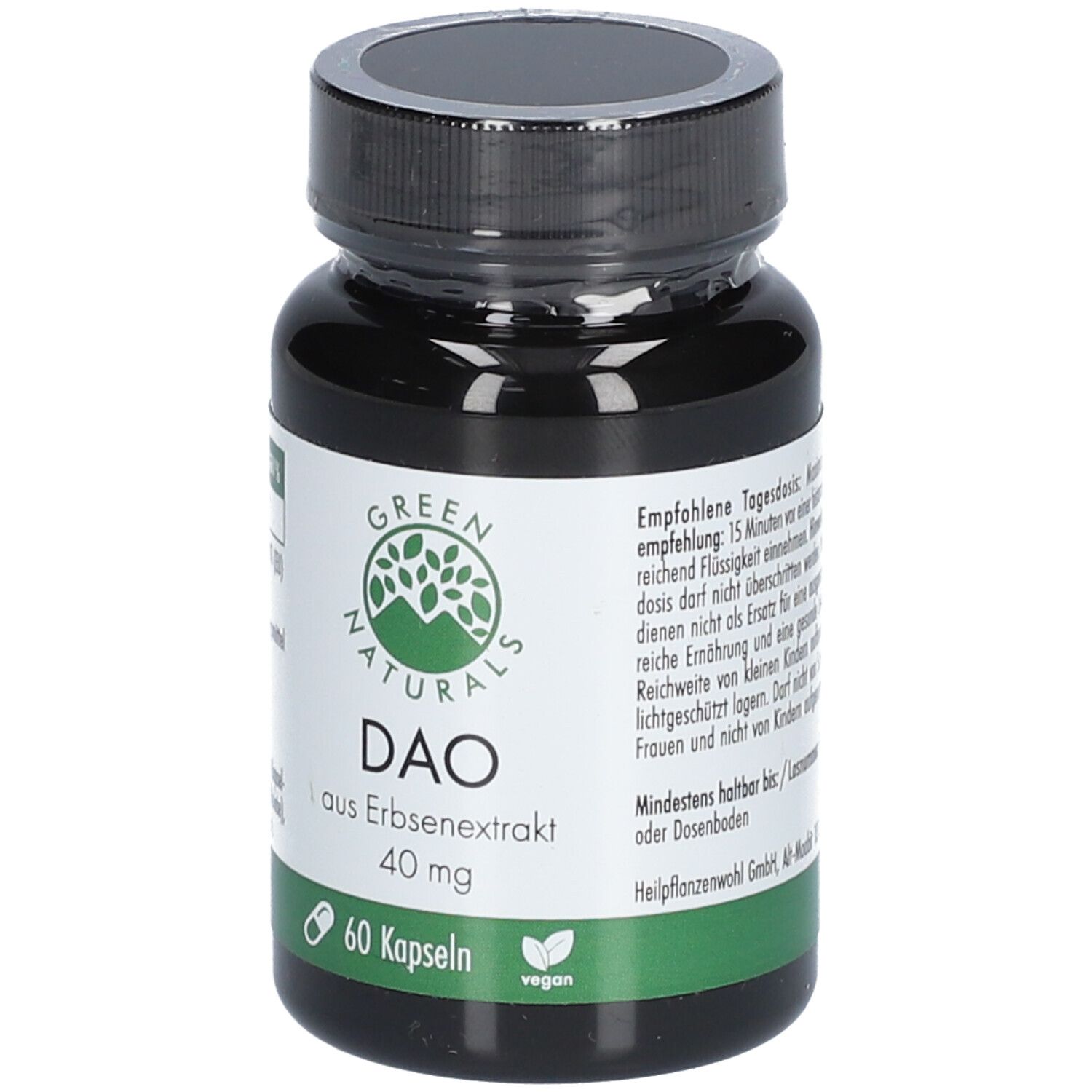 GREEN NATURALS DAO 40 Mg Vegan 60 St Shop Apotheke