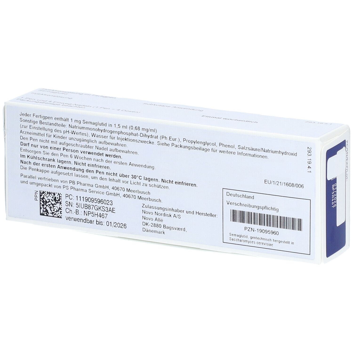 WEGOVY 0 25 Mg FlexTouch Injektionslsg Fertigpen 1x1 5 Ml Mit Dem E