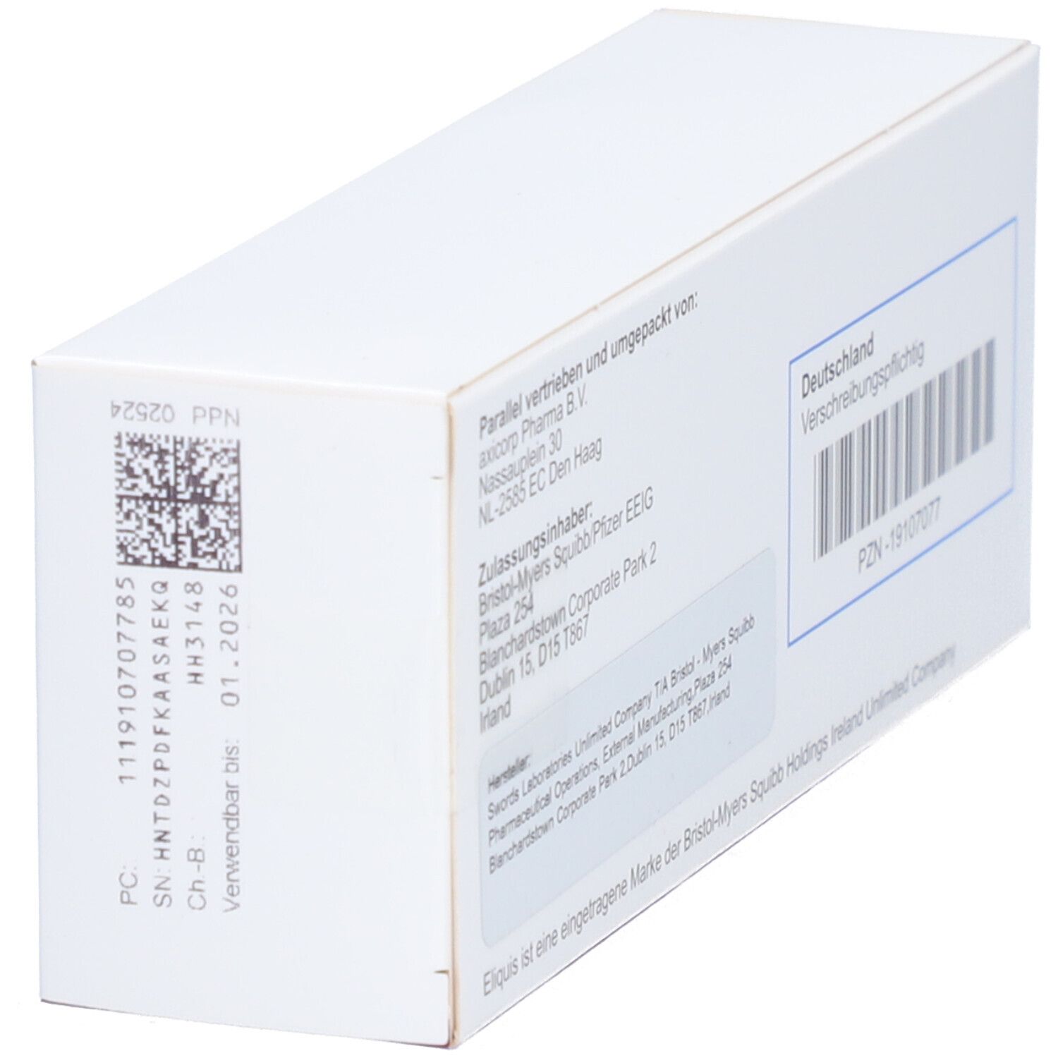 Eliquis Mg Filmtabletten St Mit Dem E Rezept Kaufen Shop Apotheke