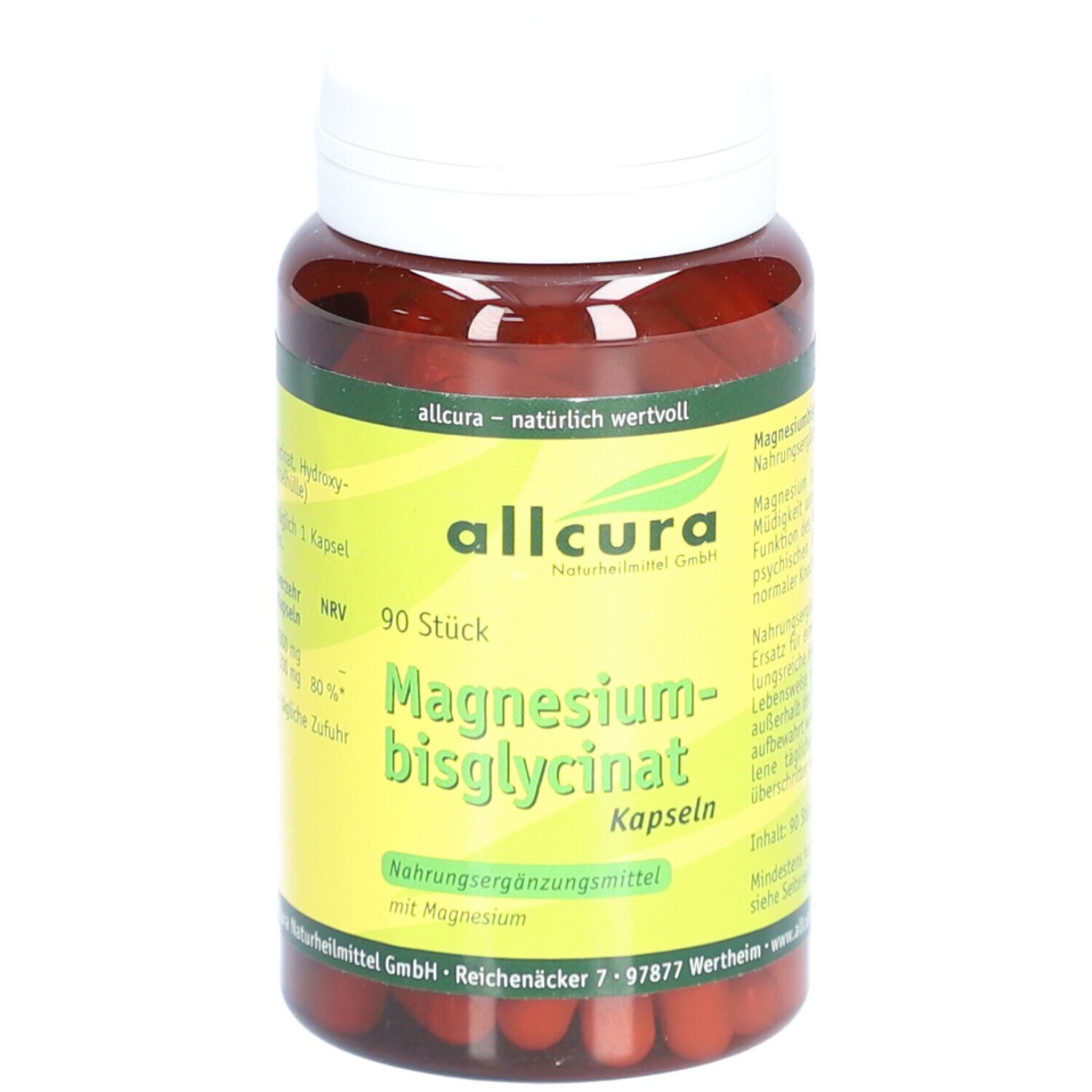 Allcura MAGNESIUMBISGLYCINAT Kapseln 90 St Shop Apotheke