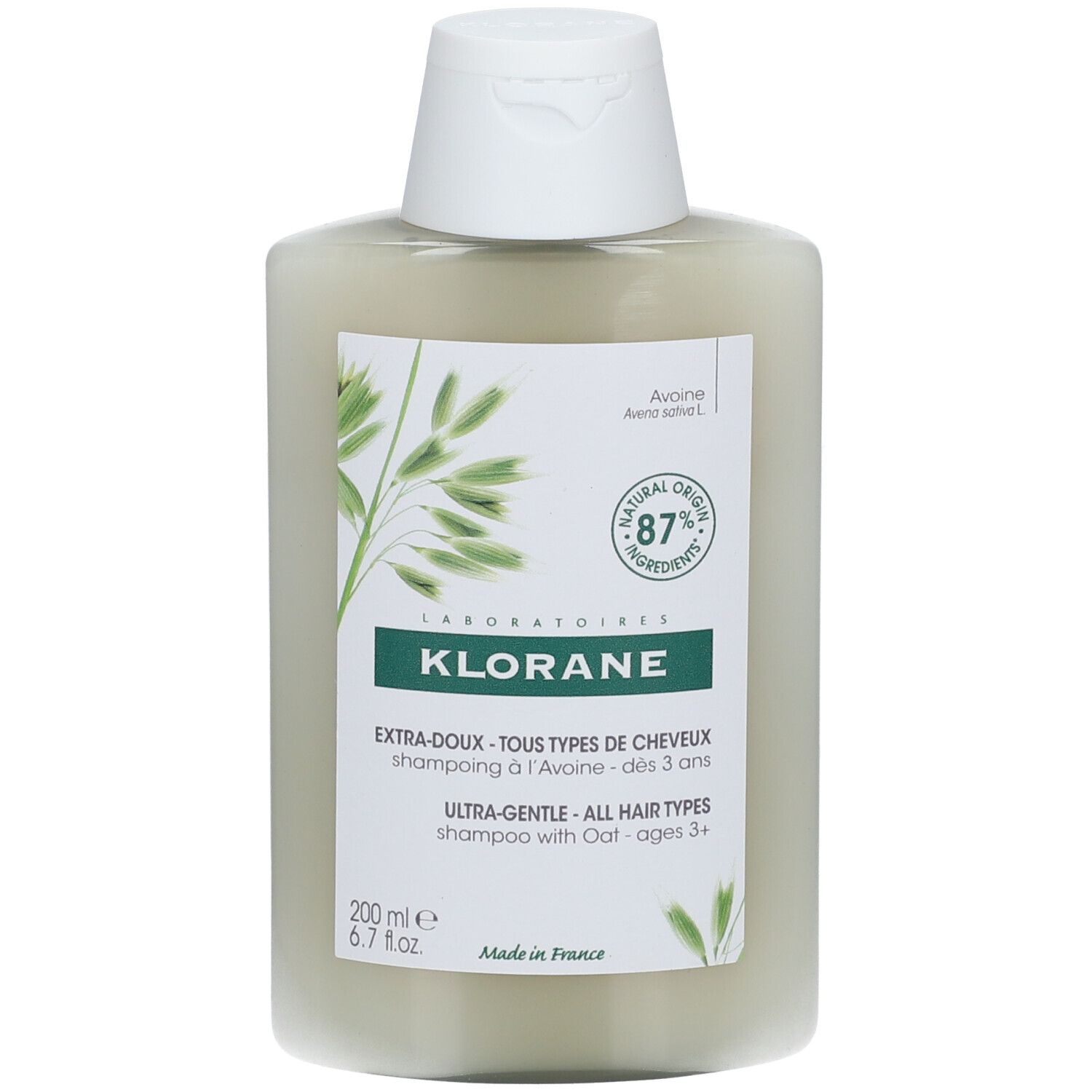 Klorane Shampoing Extra Doux L Avoine Bio Ml Shop Pharmacie Fr