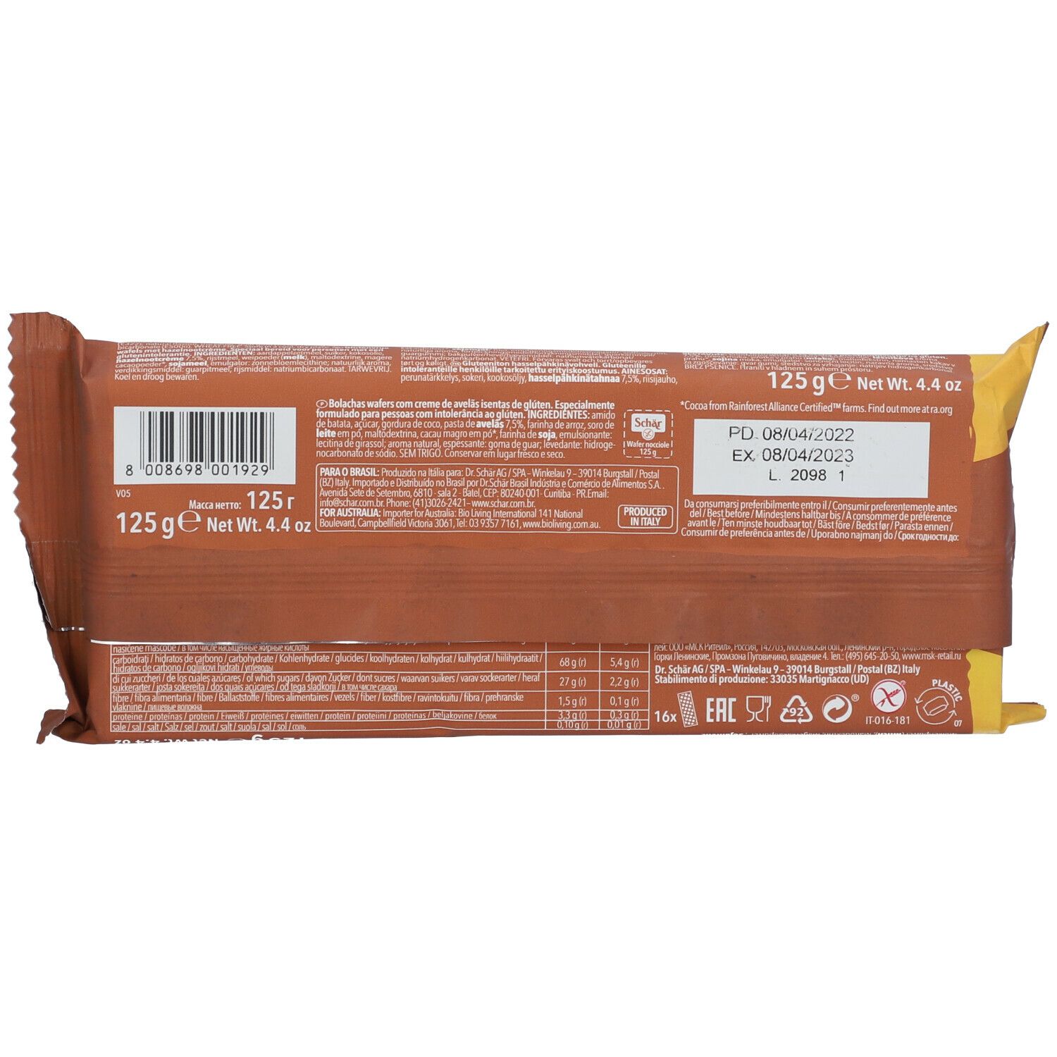 Schär Wafers alle nocciole 125 g Redcare