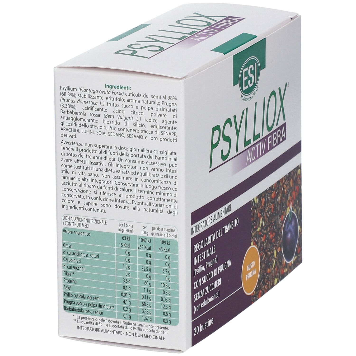 Esi Psylliox Activ Fibra Pz Redcare