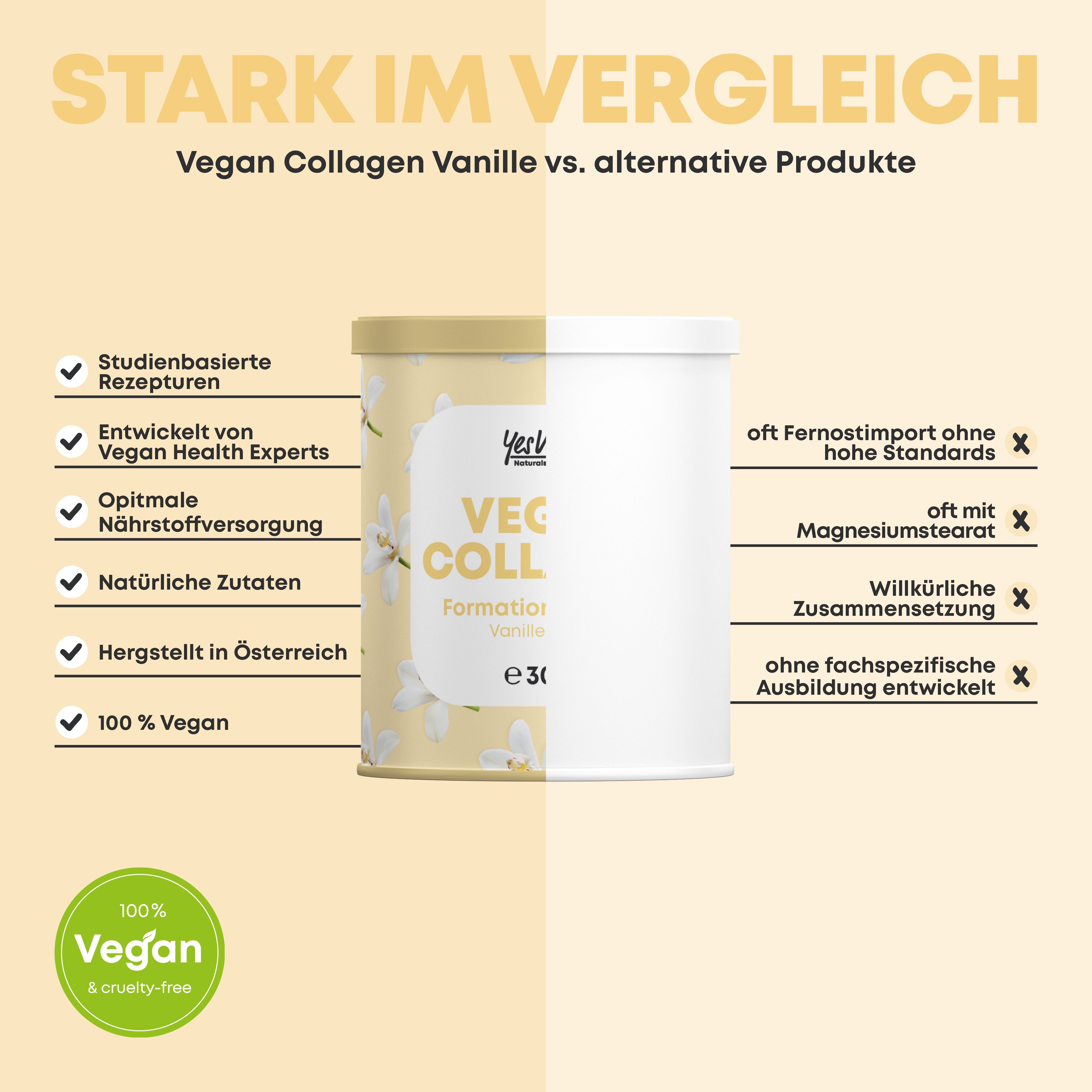 Yes Vegan Vegan Collagen Pulver Vanille X G Shop Apotheke