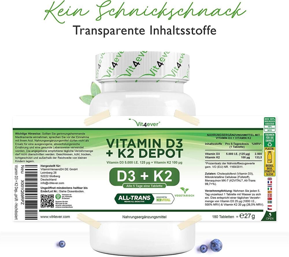 Vit Ever Vitamin D I E Vitamin K Mcg St Shop Apotheke