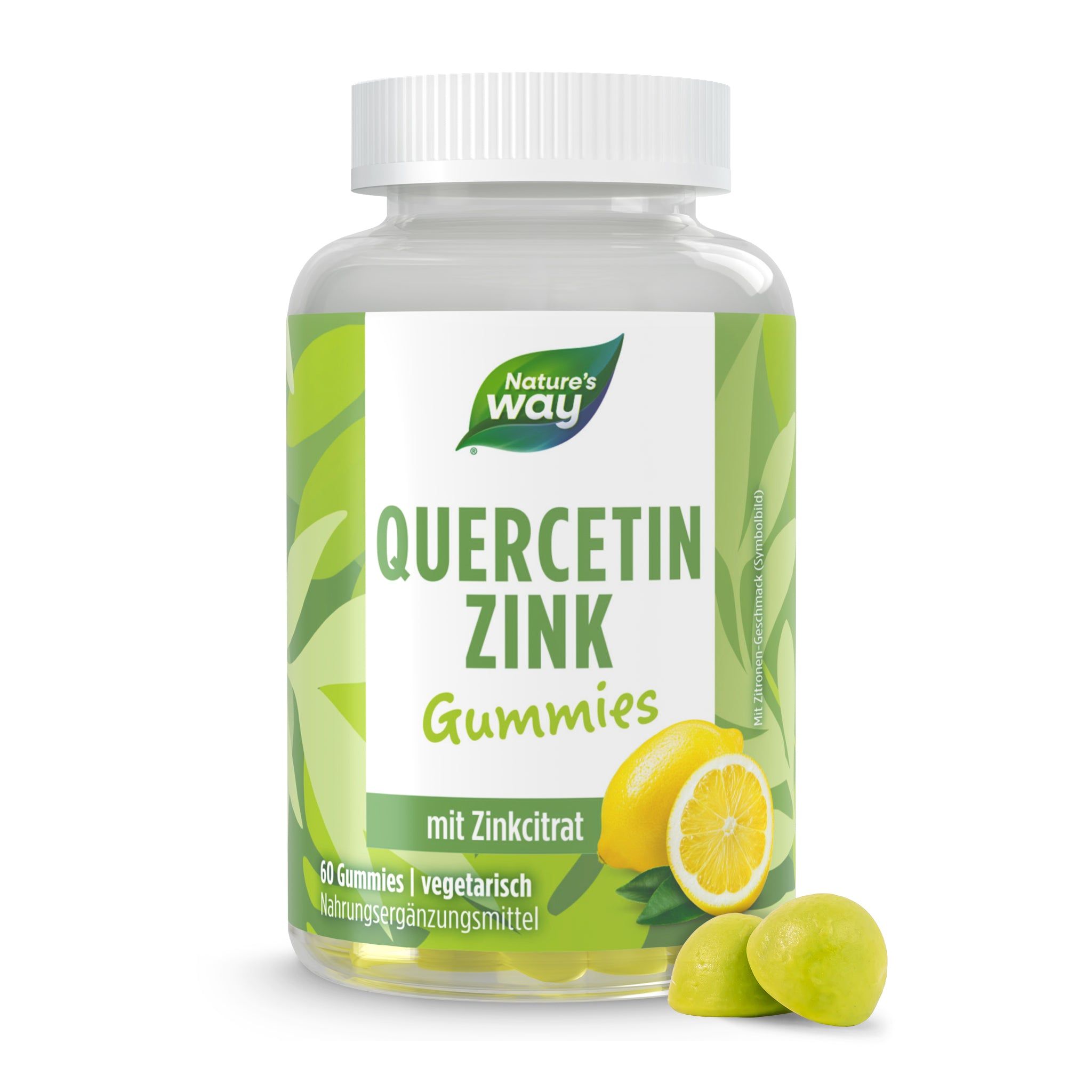 Nature S Way Quercetin Zink Gummies Immunsystem St Rken Zitronen