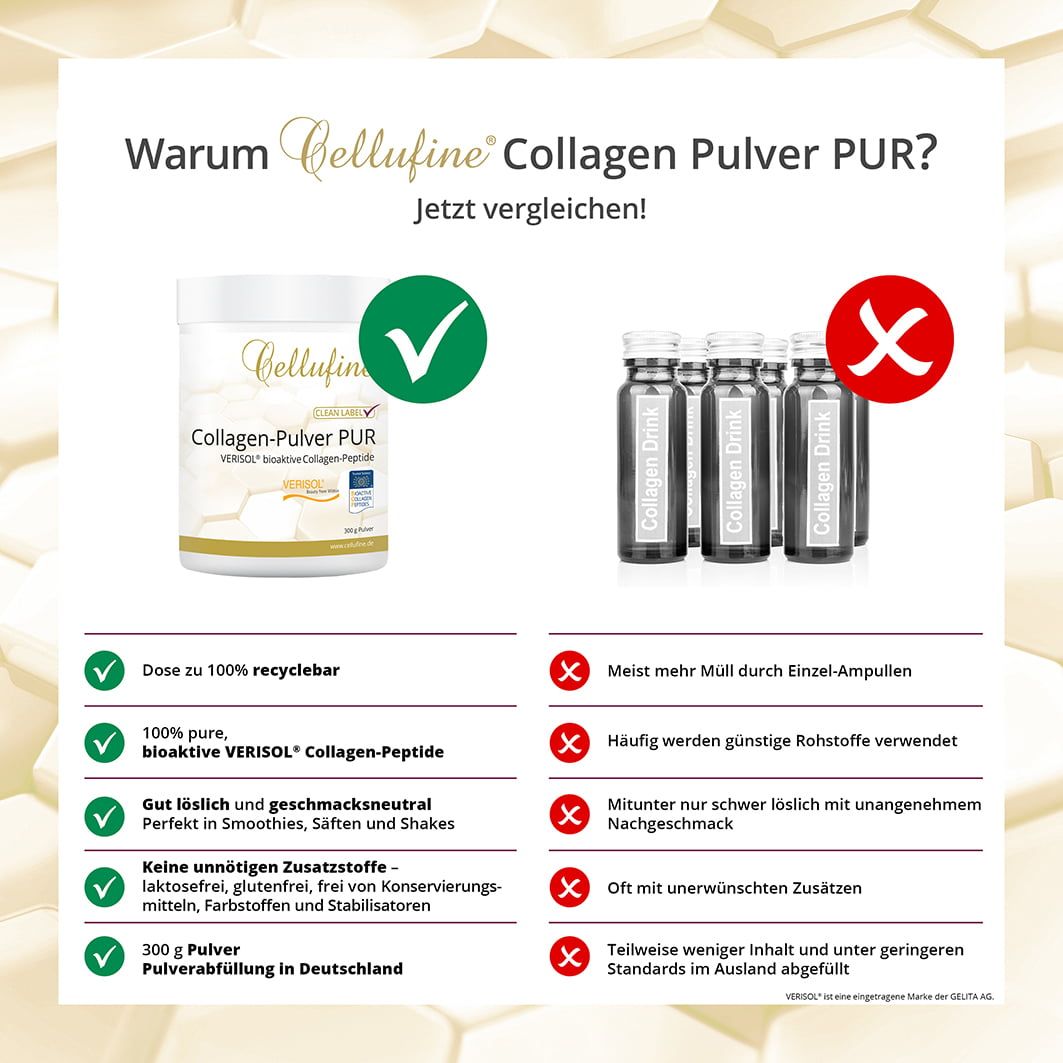 Cellufine VERISOL Collagen Pulver PUR Dose 300 G SHOP APOTHEKE