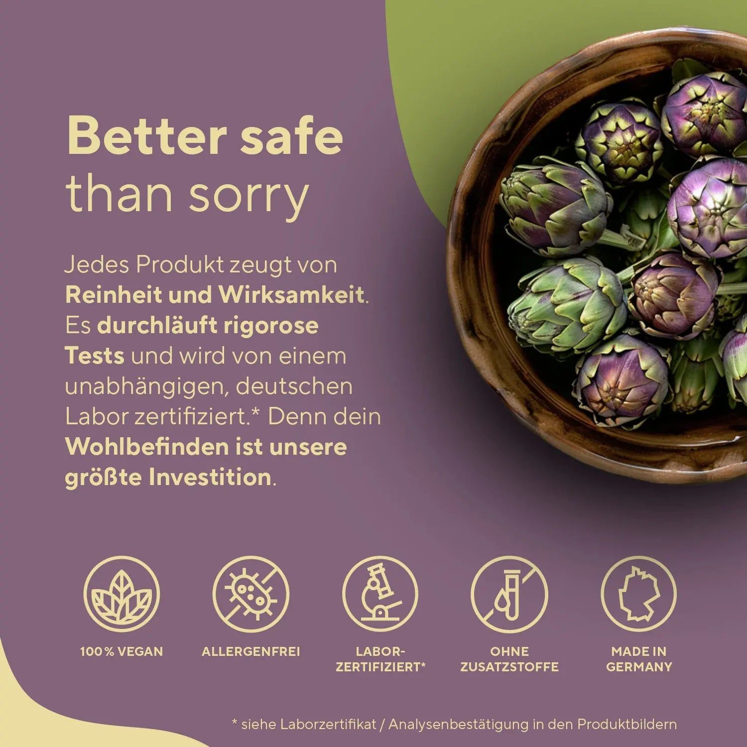 TRUE NATURE Artischocken Extrakt Kapseln Mit 2 5 Cynarin Vegan