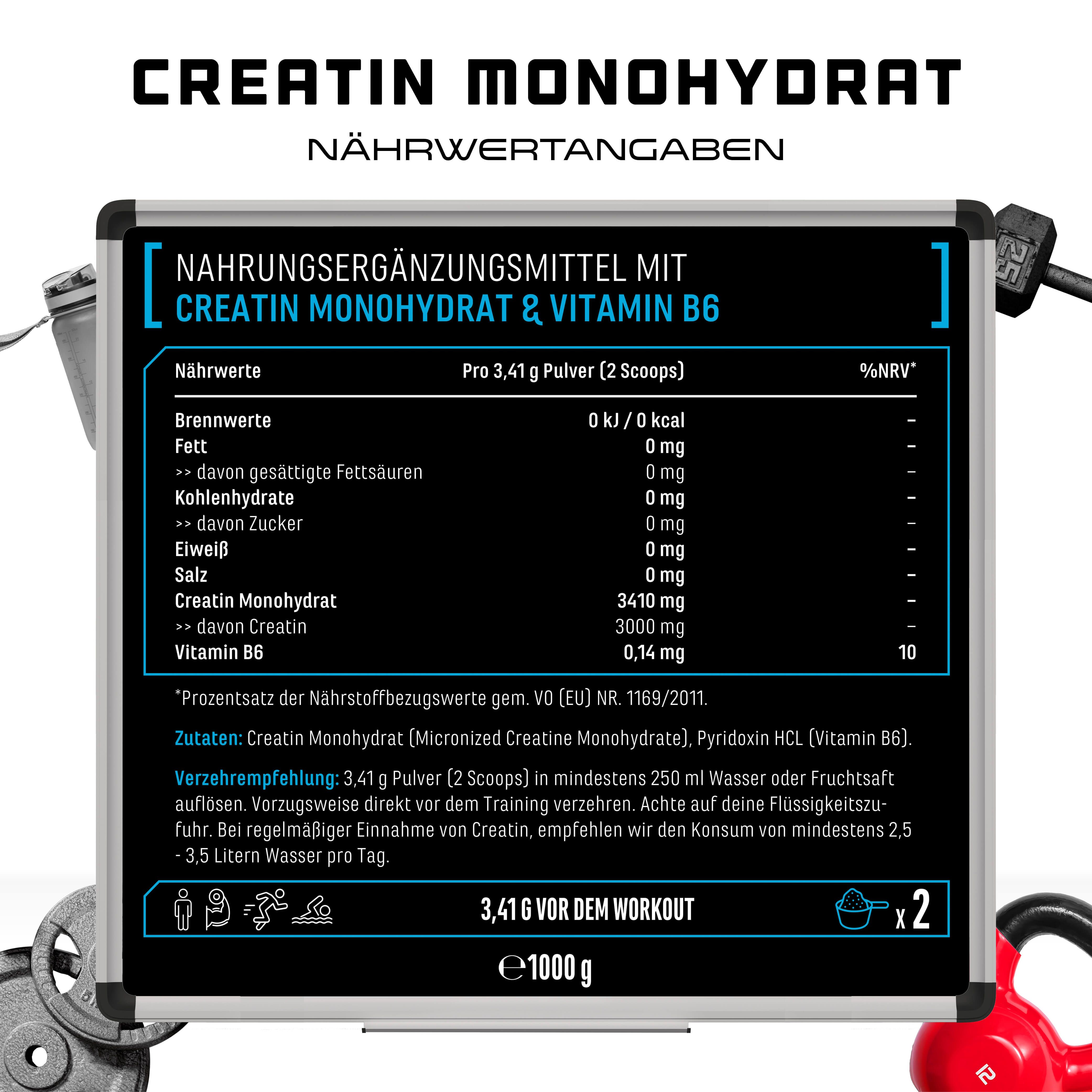 Gen Creatin Monohydrat Pulver Kg Shop Apotheke