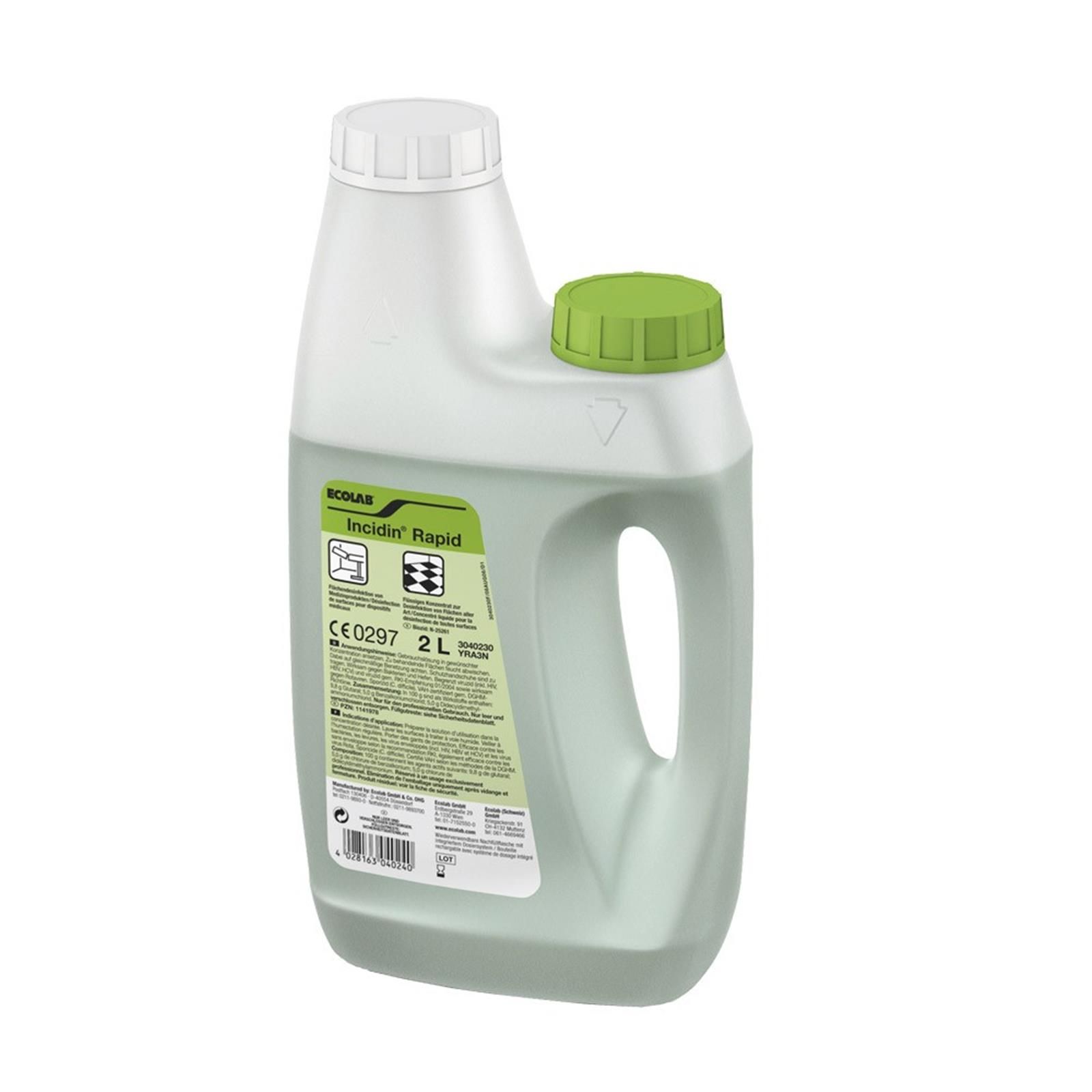 Ecolab Incidin Rapid Fl Chendesinfektion Liter Flasche L Shop