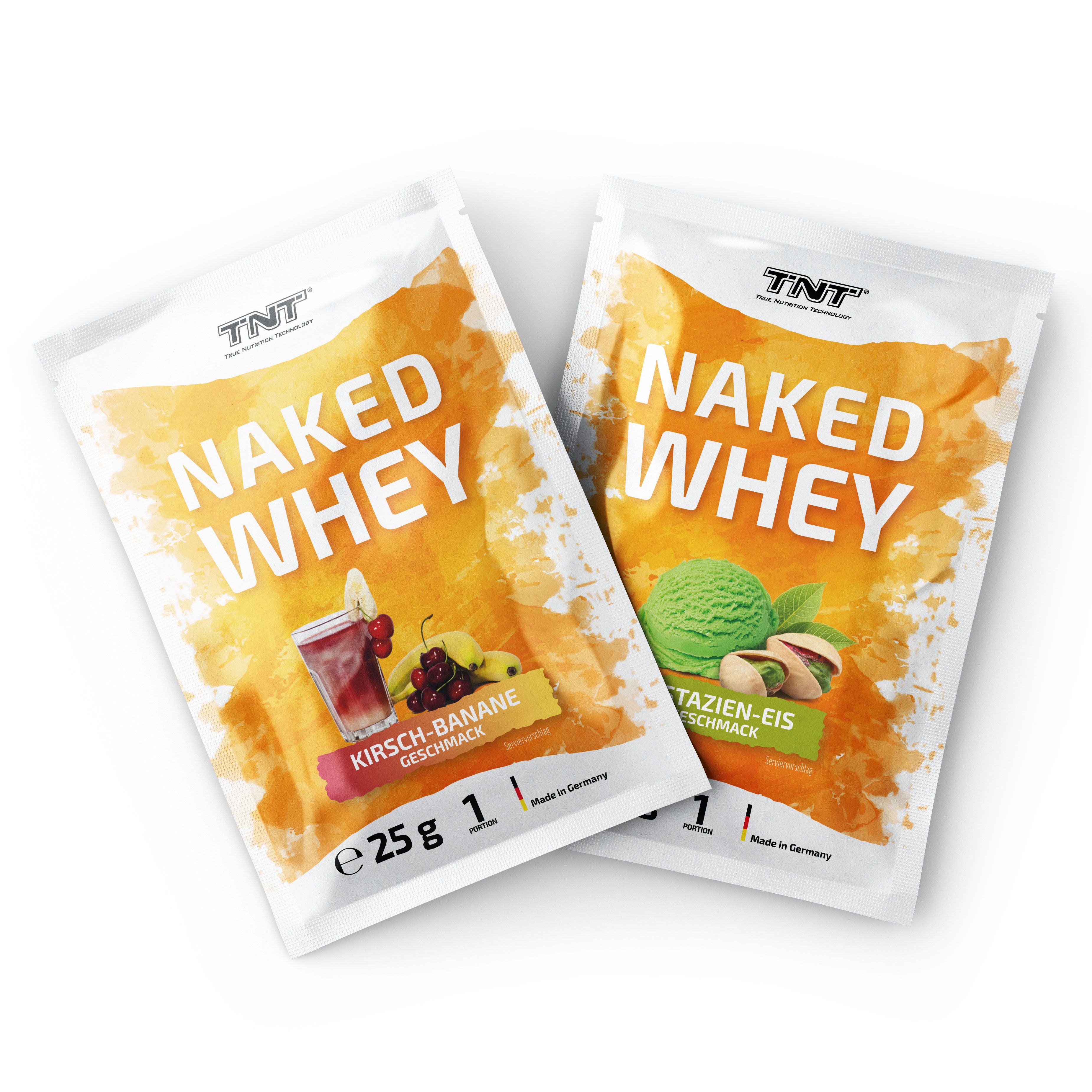 Naked Whey Portionsbeutel Probe Whey Protein Konzentrat Pistazien