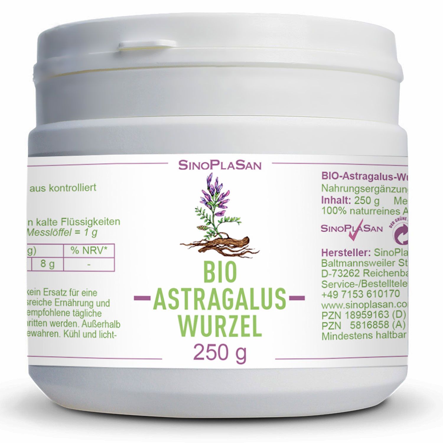 Sinoplasan Bio Astragalus Wurzelpulver G Shop Apotheke