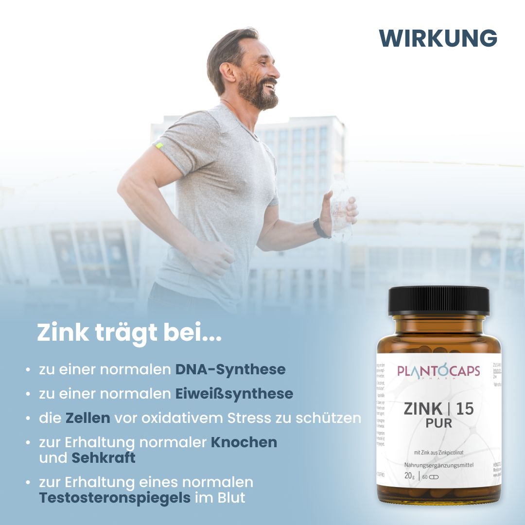 PlantoCAPS ZINK 15 PUR 60 St Shop Apotheke