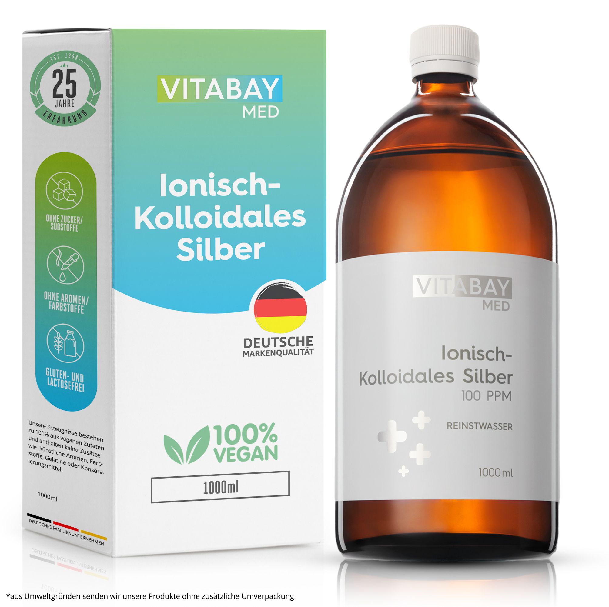 Vitabay Kolloidales Silber 100 PPM 1000 Ml Shop Apotheke