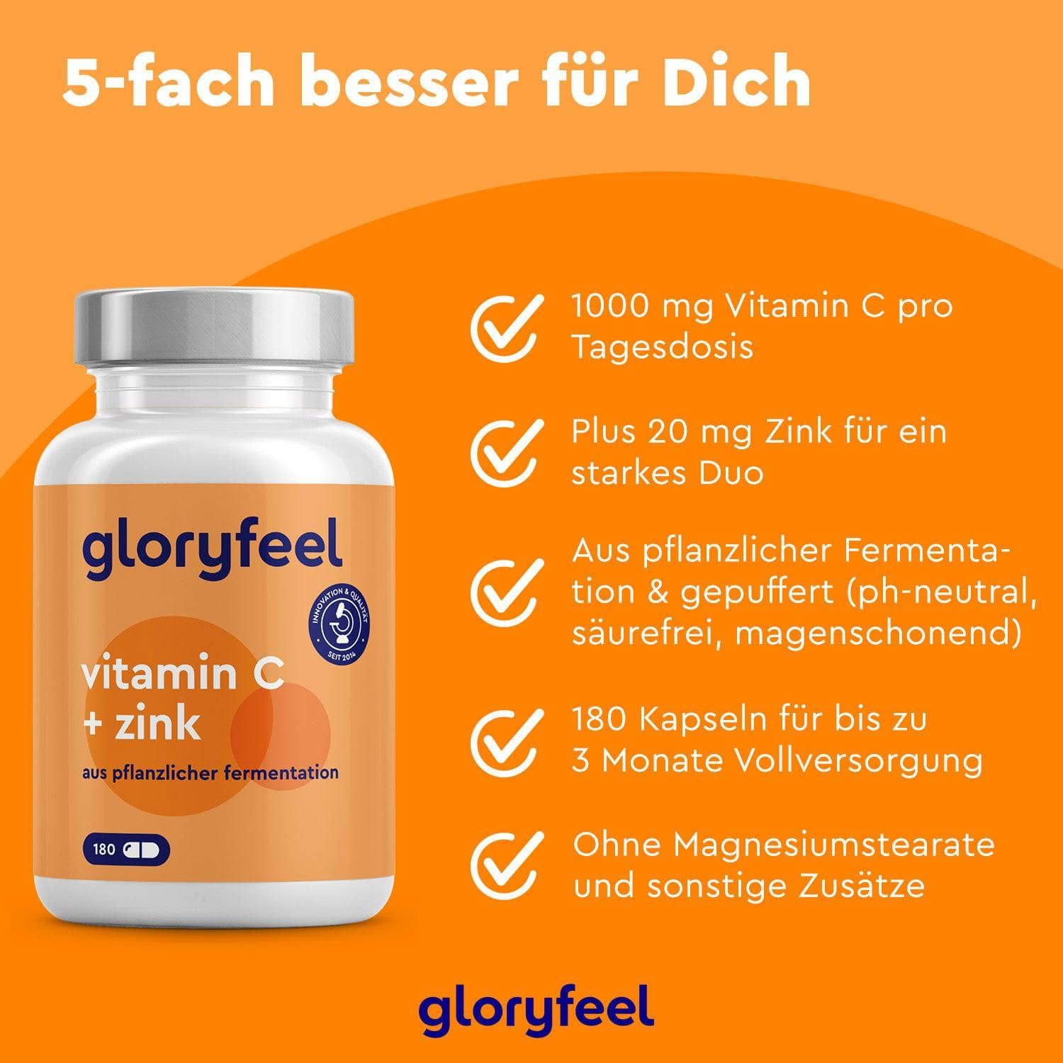 Gloryfeel Vitamin C Zink Kapseln St Shop Apotheke