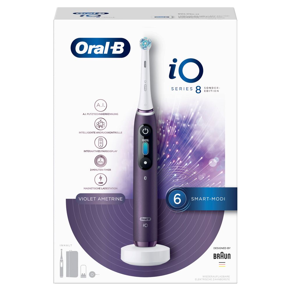 Oral B Elektrische Zahnb Rste Io Series Violet Ametrine Tasche