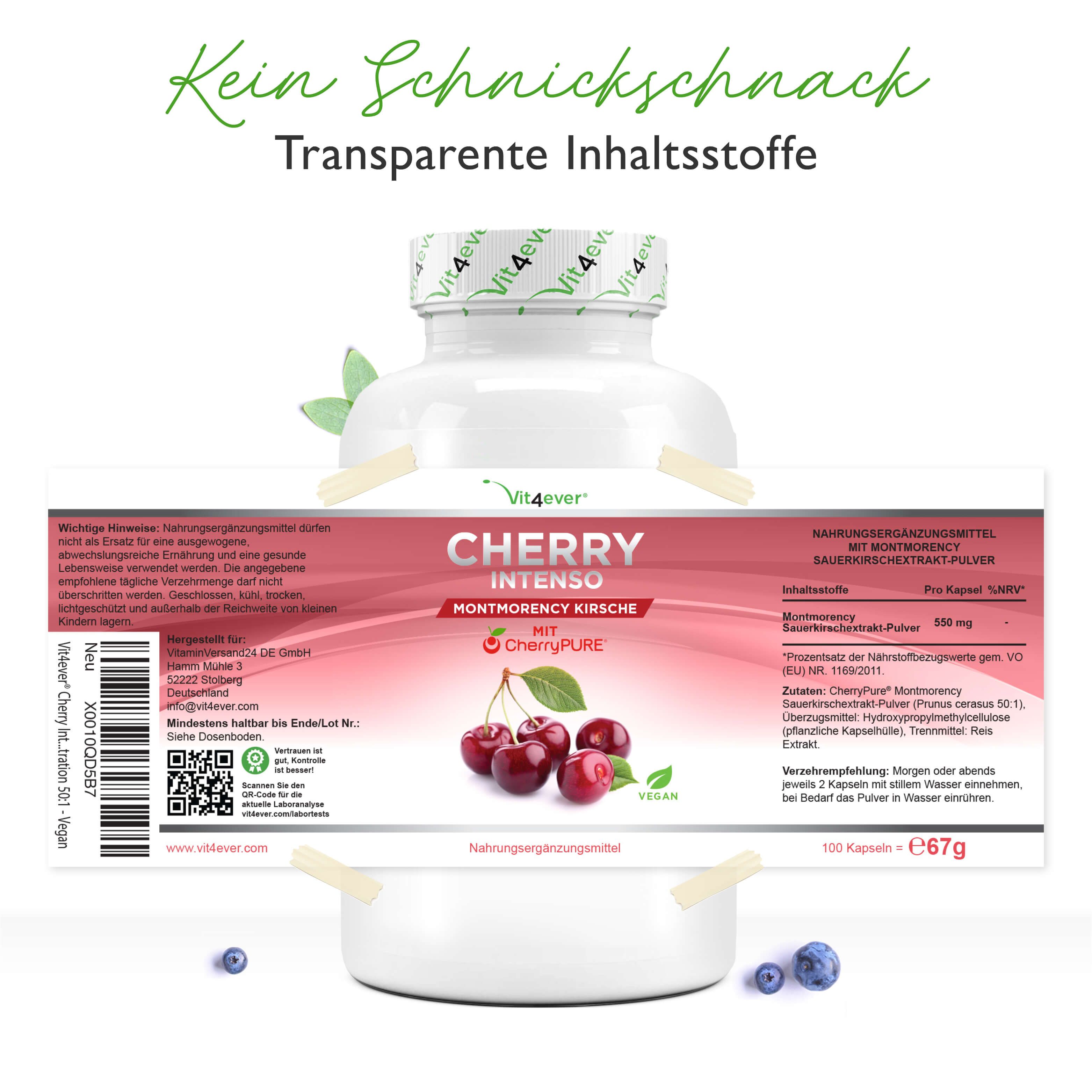 Vit Ever Cherry Intenso Montmorency Sauerkirsche St Shop Apotheke