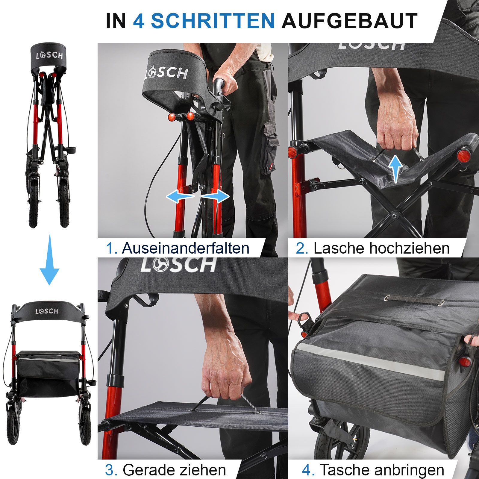 Rollator Tabas Mobility Air Rot Luftbereift St Shop Apotheke