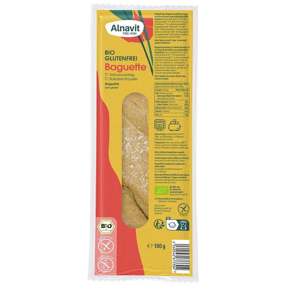 Alnavit Baguette Bio Glutenfrei G Shop Apotheke