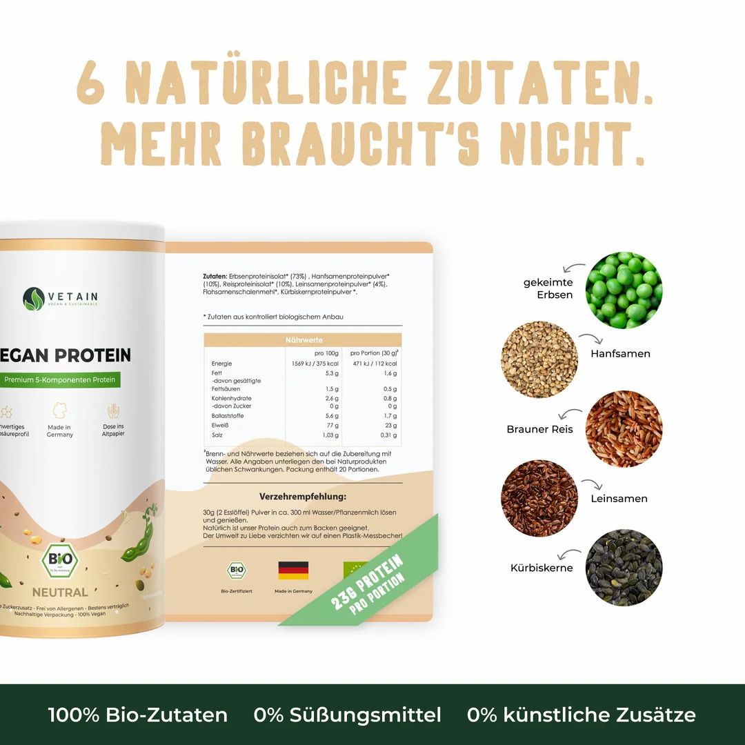 Vetain Vegan Protein Neutral G Shop Apotheke