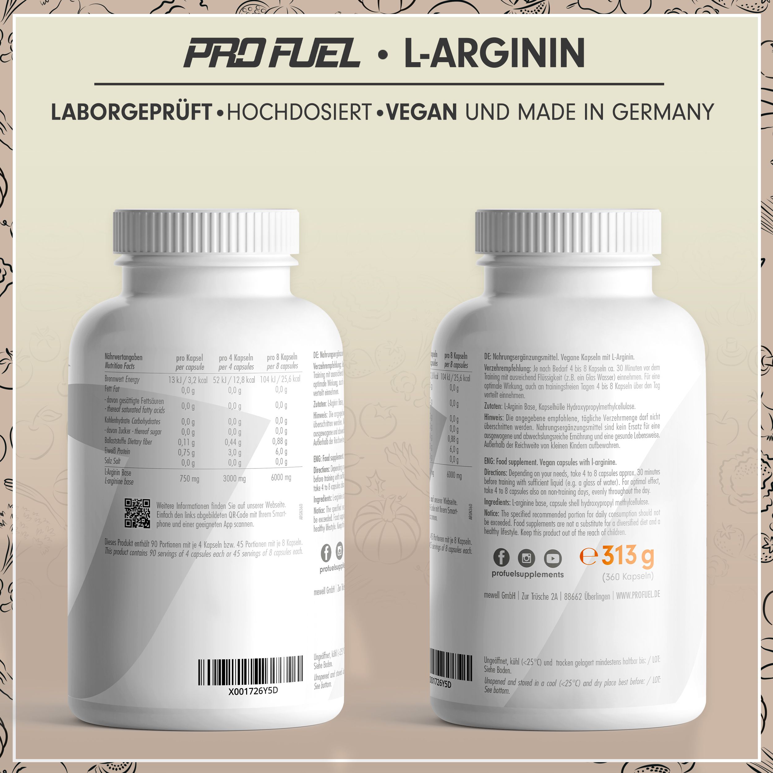 Profuel L Arginin Kapseln G Shop Apotheke