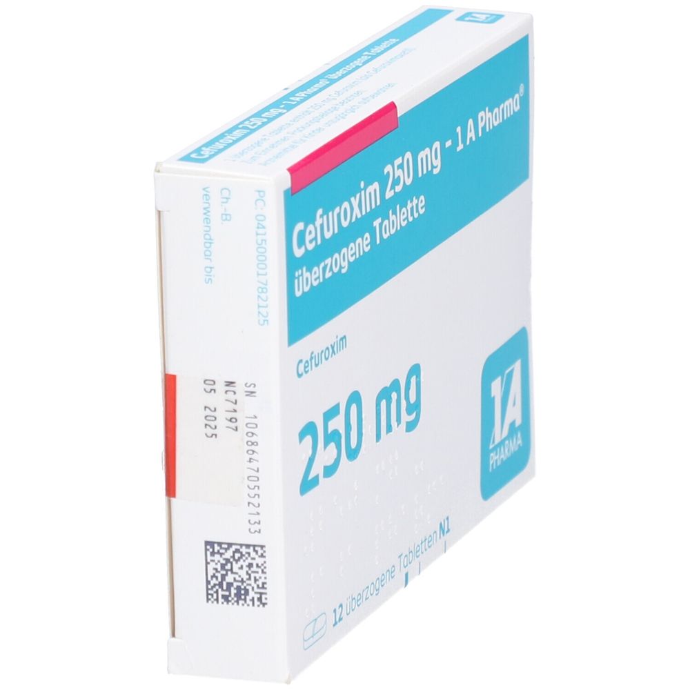 Cefuroxim 250 mg 1 A Pharma® 12 St