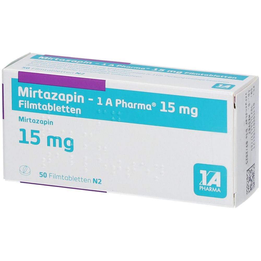Mirtazapin 1 A Pharma® 15 mg 50 St