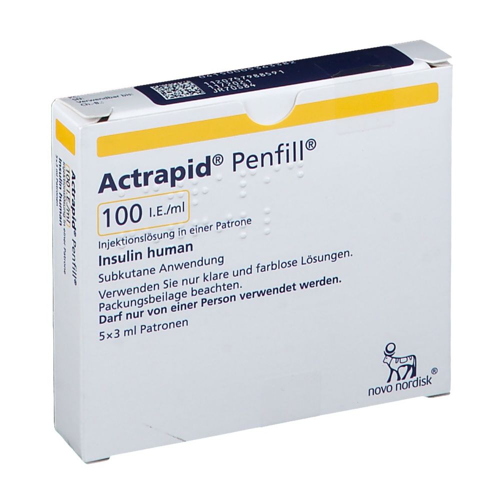 Actrapid® Penfill® 100 I.E./ml 5x3 ml