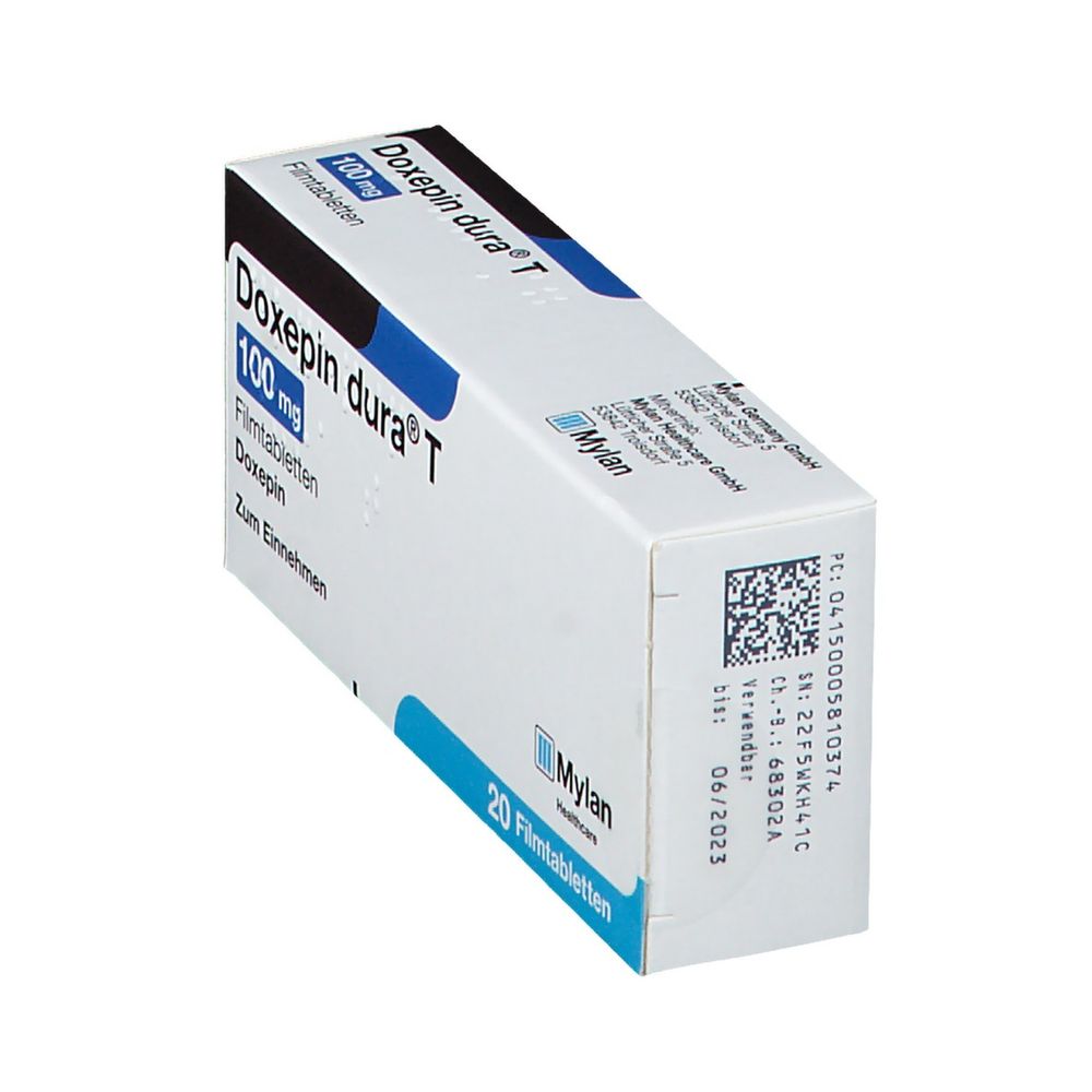 Doxepin dura® T 100 mg 20 St - shop-apotheke.com