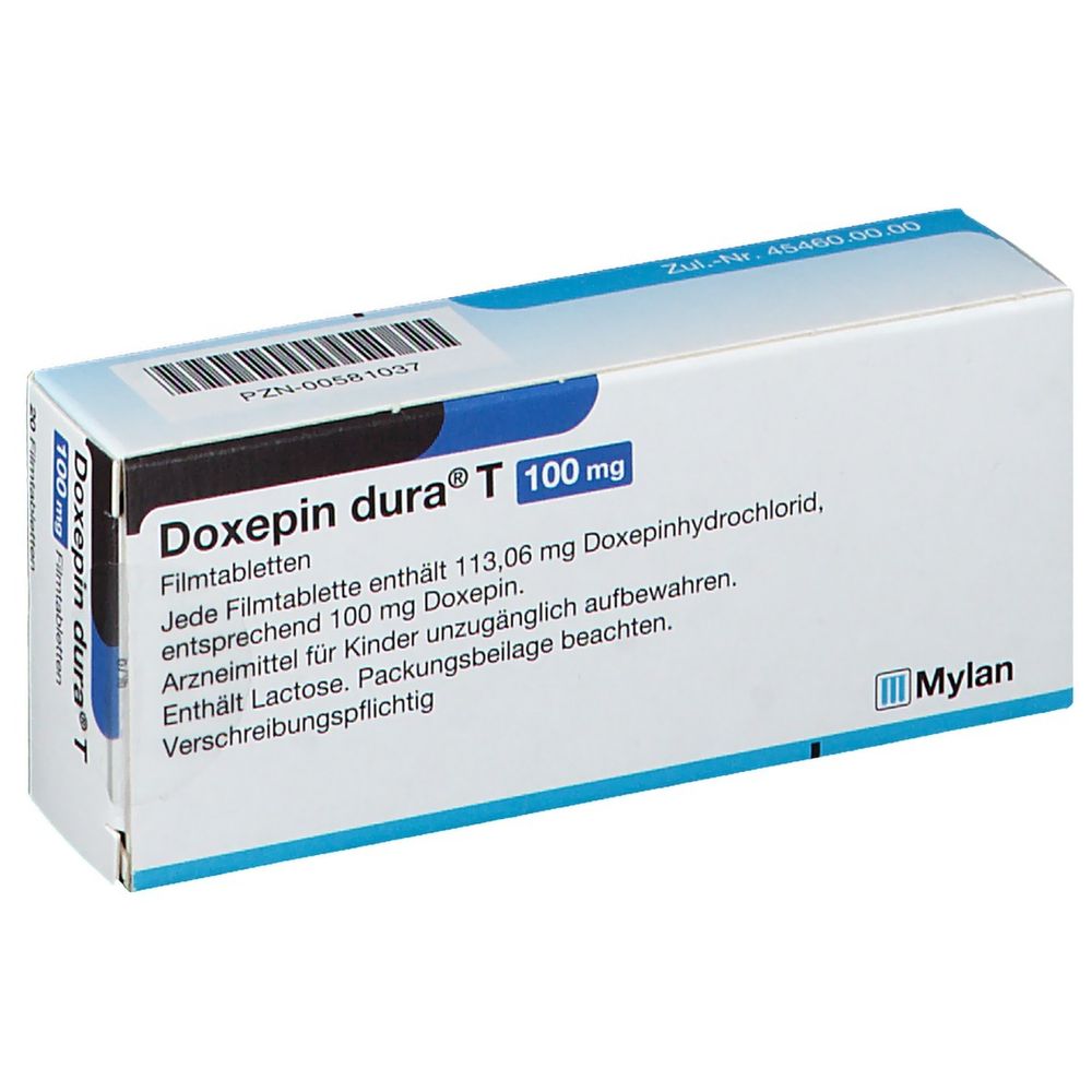 Doxepin dura® T 100 mg 20 St - shop-apotheke.com