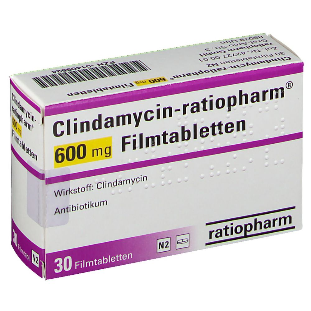 Clindamycin-ratiopharm® 600 mg 30 St - shop-apotheke.com