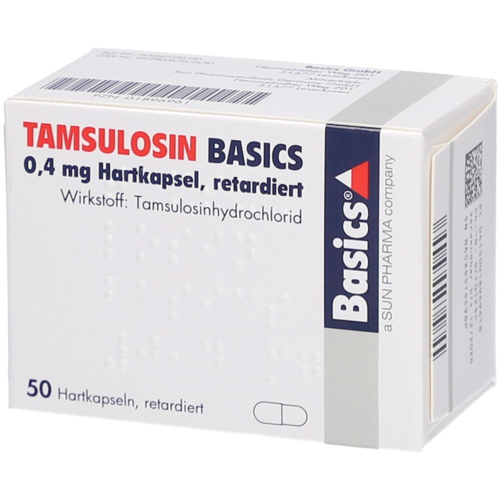 TAMSULOSIN BASICS 0,4 mg 50 St TAMSULOSIN BASICS 0,4 mg 50 St