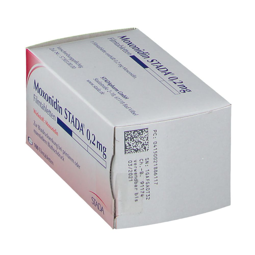 Moxonidin STADA® 0,2 mg 100 St - shop-apotheke.com