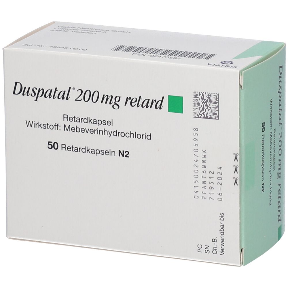 Duspatal® 200 mg retard 50 St - shop-apotheke.com