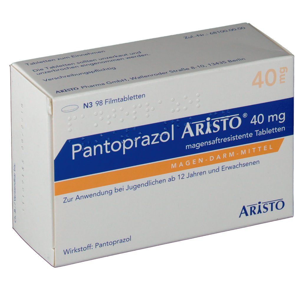 Pantoprazol Aristo® 40 mg 98 St - shop-apotheke.com