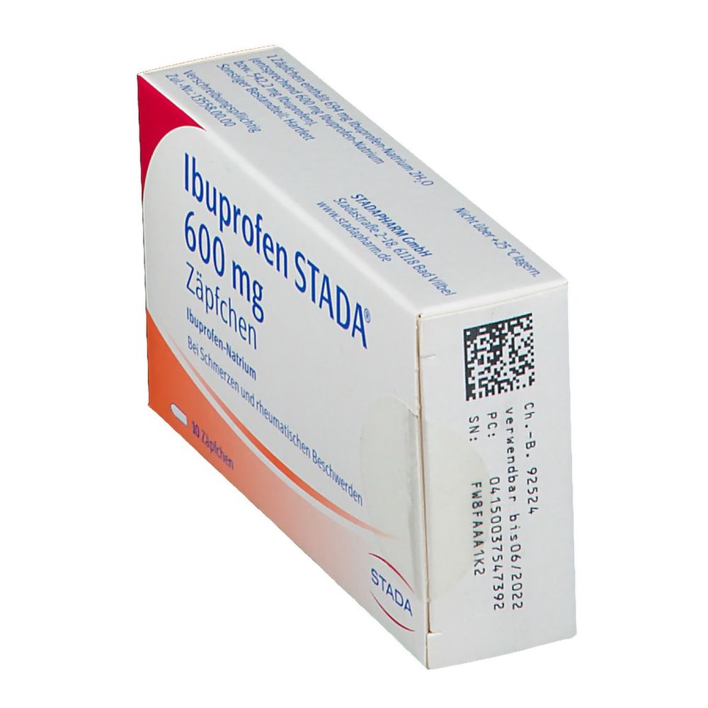 Ibuprofen STADA® 600 Zäpfchen 10 St