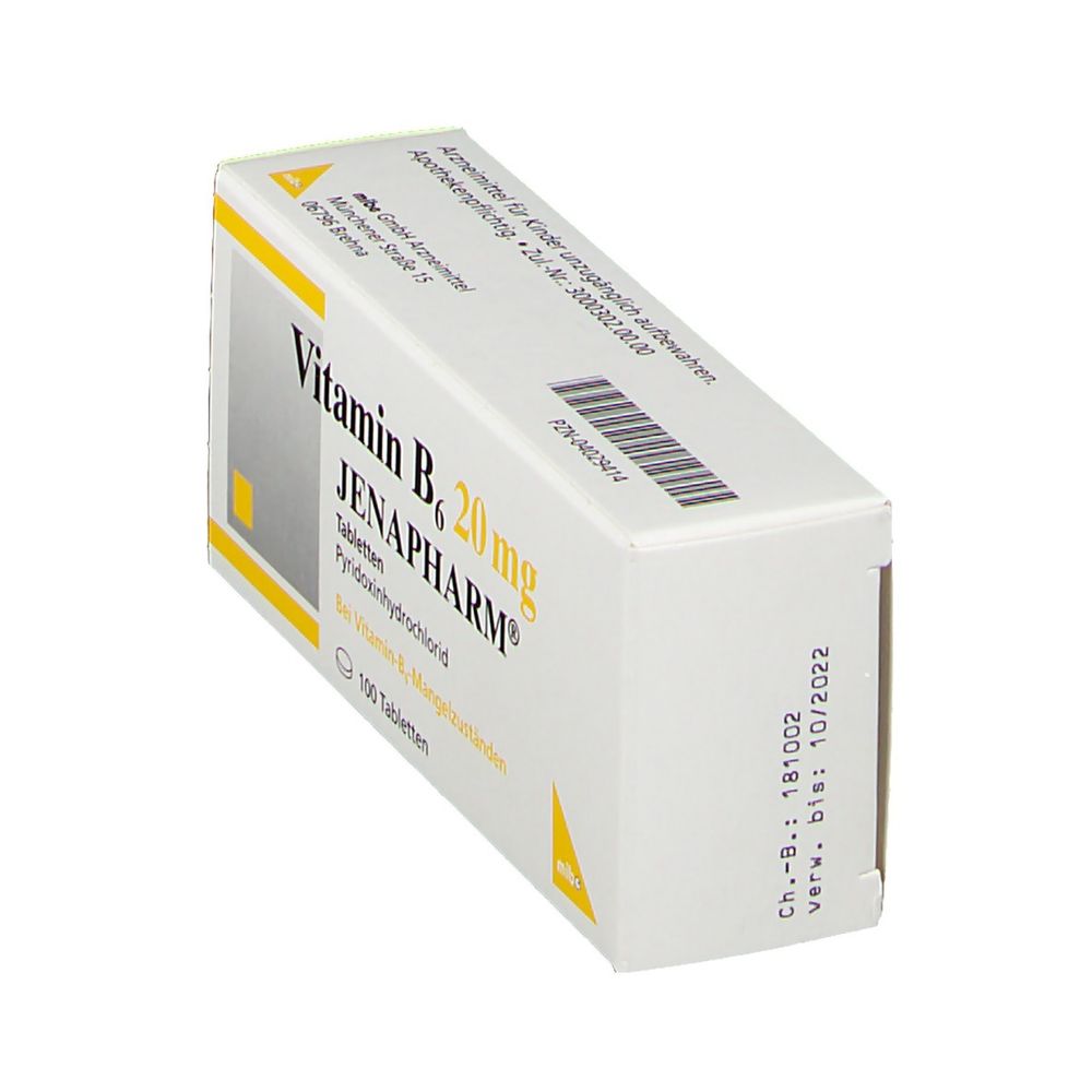 Vitamin B6 20 mg JENAPHARM® 100 St