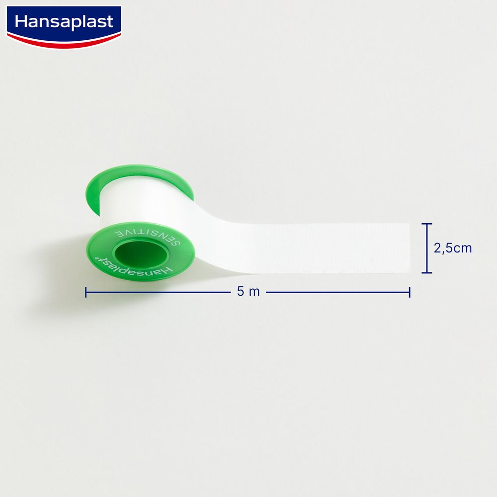 Hansaplast Fixierpflaster Sensitive 5 m x 2,5 cm 1 St - shop-apotheke.com