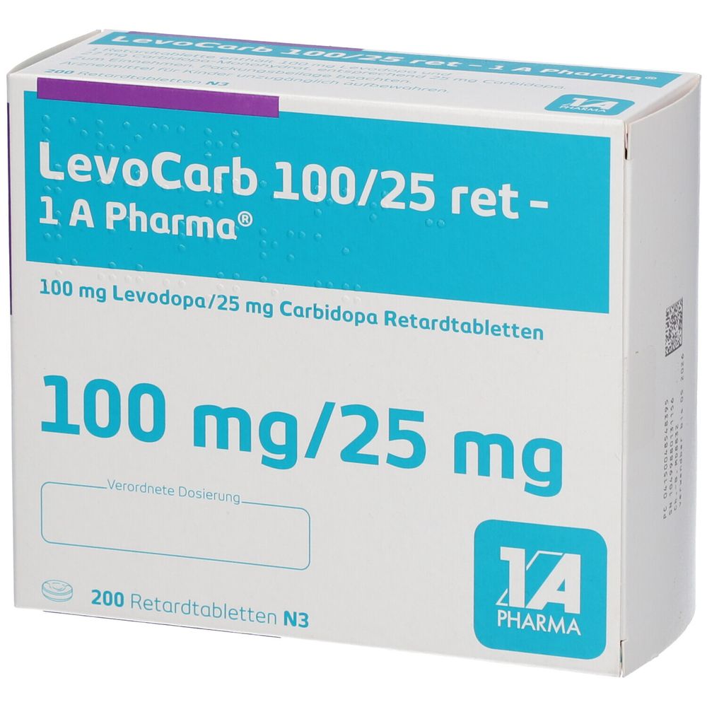 LevoCarb 100/25 ret 1 A Pharma® 200 St