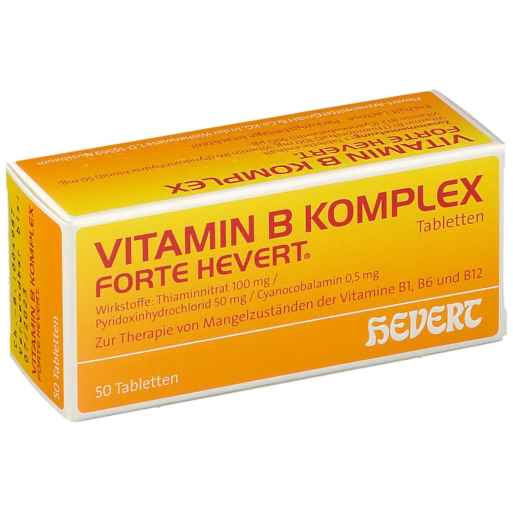 VITAMIN B KOMPLEX FORTE HEVERT® Tabletten 50 St