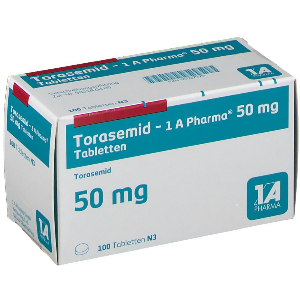Torasemid - 1 A Pharma® 50 mg 100 St - shop-apotheke.com