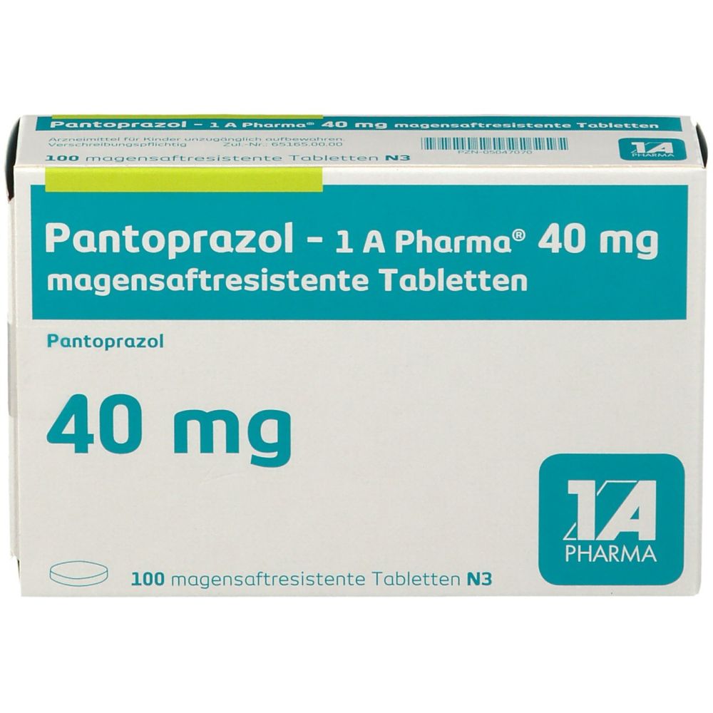 Pantoprazol - 1 A Pharma® 40 mg 100 St - shop-apotheke.com